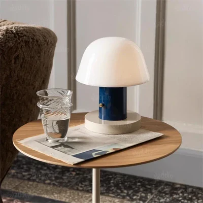 Moderne Tischlampe in Pilzform – LED – Warmes Licht für Wohnzimmer