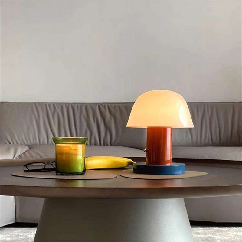 Moderne Tischlampe in Pilzform – LED – Warmes Licht für Wohnzimmer
