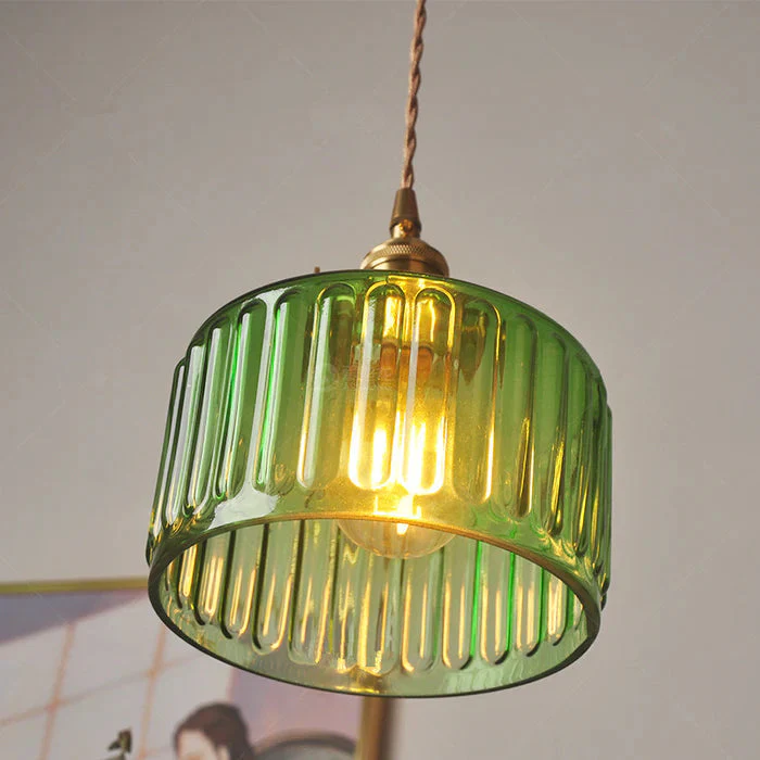 Vintage Kristall Pendellampe – Glas – Warmes Licht – Wohnzimmer