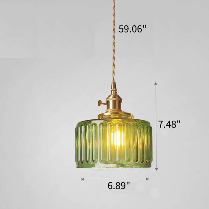 Vintage Kristall Pendellampe – Glas – Warmes Licht – Wohnzimmer