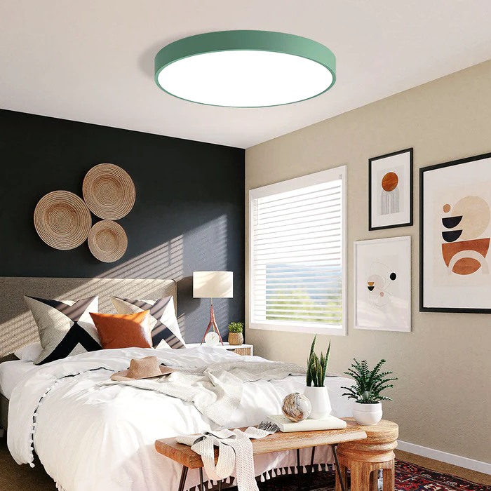 LumiCircle LED Deckenlampe Rund Modern Dimmbar Weiß fürs Wohnzimmer