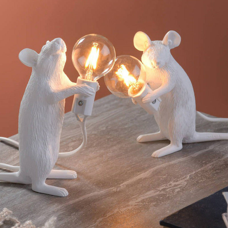 MouseCharm - Verspieltes Art Deco Nachtlicht mit Maus Sockel