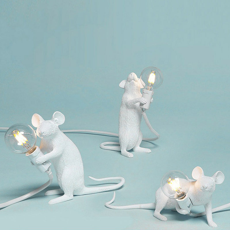 MouseCharm - Verspieltes Art Deco Nachtlicht mit Maus Sockel