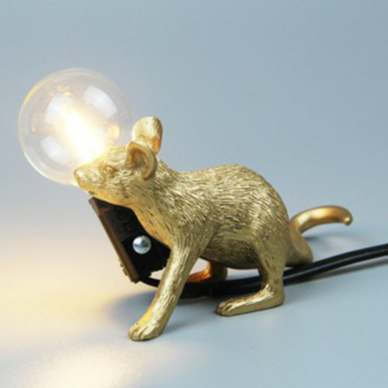 MouseCharm - Verspieltes Art Deco Nachtlicht mit Maus Sockel