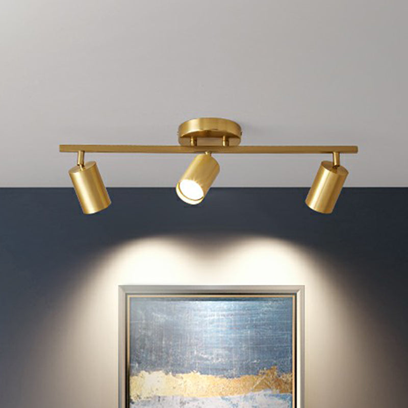 LumeTrack – Minimalistischer Goldener LED-Deckenstrahler