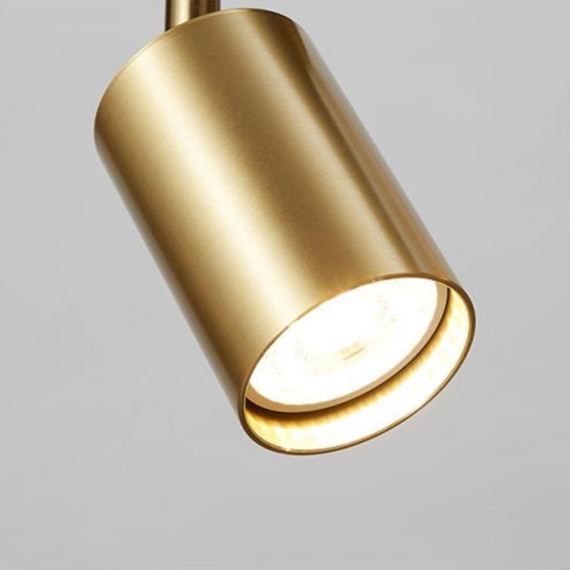 LumeTrack – Minimalistischer Goldener LED-Deckenstrahler