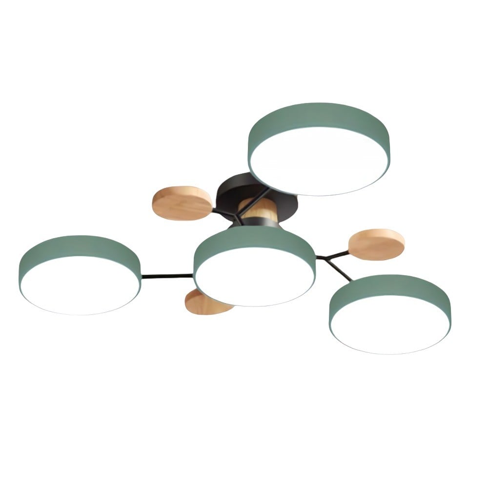 Moderne runde LED Deckenleuchte Acryl Warmlicht Wohnzimmer