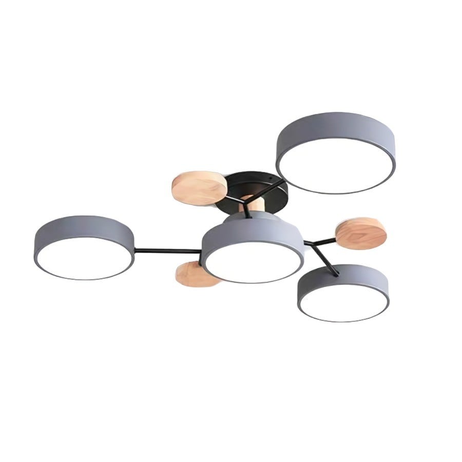 Moderne runde LED Deckenleuchte Acryl Warmlicht Wohnzimmer