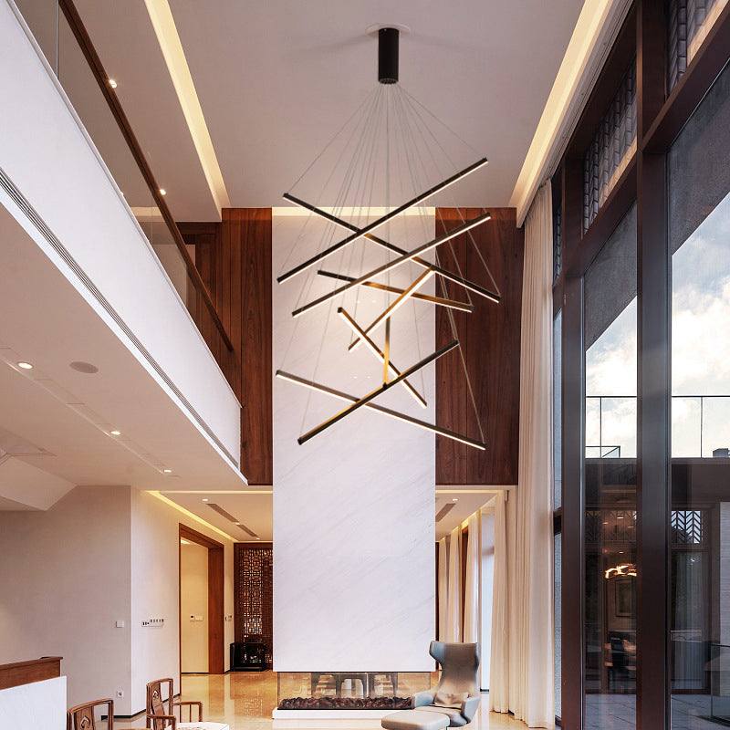 Schwarze LED Pendelleuchte – Modernes Design, Dimmbar, Metall