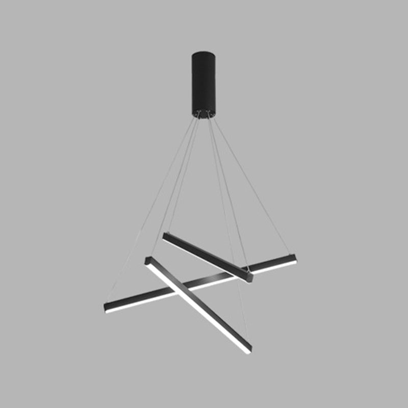 Schwarze LED Pendelleuchte – Modernes Design, Dimmbar, Metall