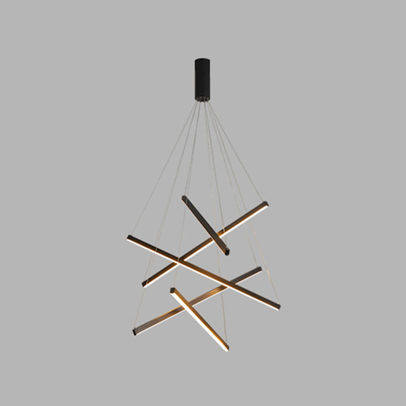 Schwarze LED Pendelleuchte – Modernes Design, Dimmbar, Metall