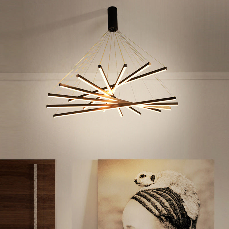 Schwarze LED Pendelleuchte – Modernes Design, Dimmbar, Metall
