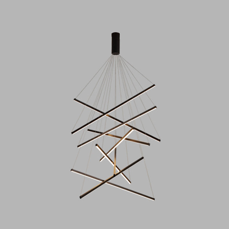 Schwarze LED Pendelleuchte – Modernes Design, Dimmbar, Metall
