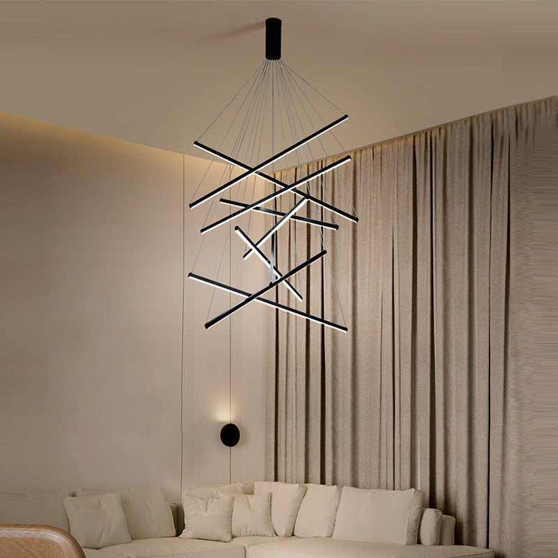 Schwarze LED Pendelleuchte – Modernes Design, Dimmbar, Metall