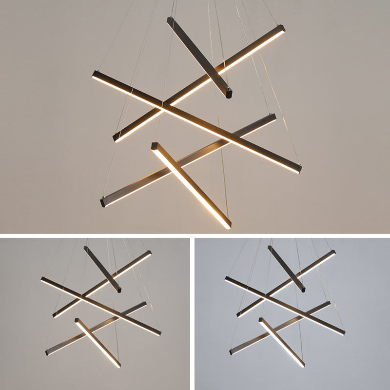 Schwarze LED Pendelleuchte – Modernes Design, Dimmbar, Metall