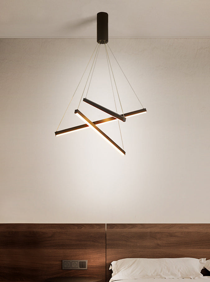 Schwarze LED Pendelleuchte – Modernes Design, Dimmbar, Metall