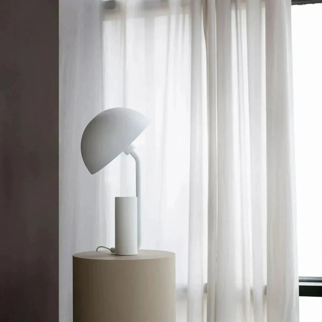 Capello Moderne Tischlampe – LED dimmbar Weiß für Wohnzimmer & Büro