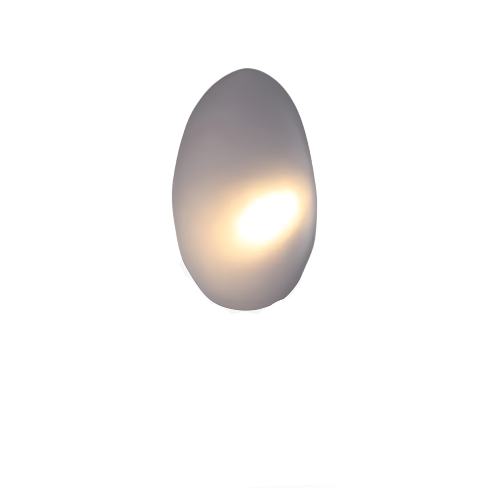 Glanzlicht - Minimalistische LED-Wandleuchte aus Glas