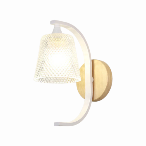 BirdLuxe - Elegante Wandleuchte mit Vogeldesign - Holz und Glas für das Schlafzimmer