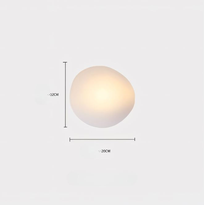 Glanzlicht - Minimalistische LED-Wandleuchte aus Glas