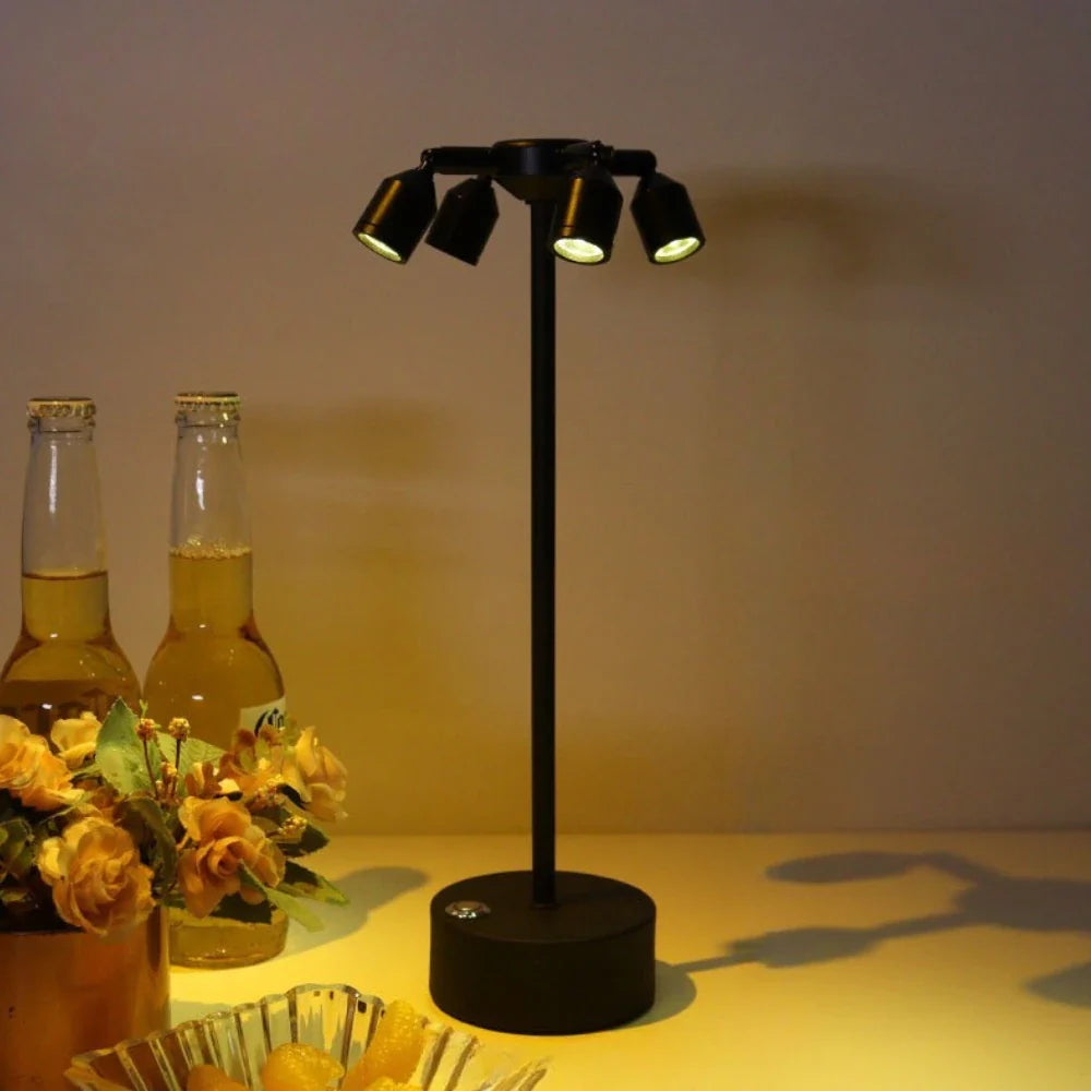 LumoLite Design-Tischlampe LED dimmbar schwarz fürs Büro