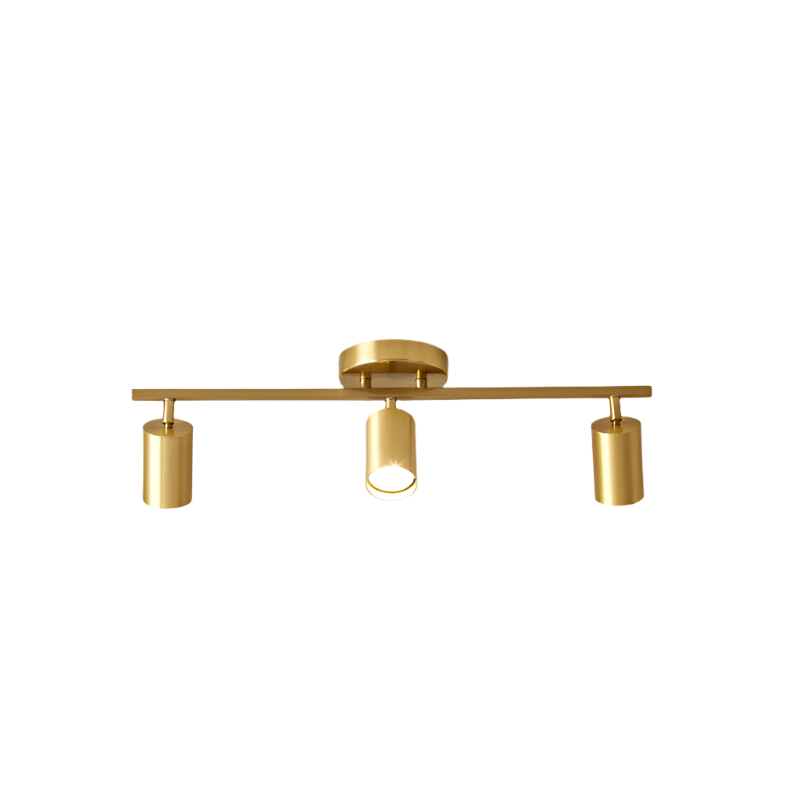 LumeTrack – Minimalistischer Goldener LED-Deckenstrahler