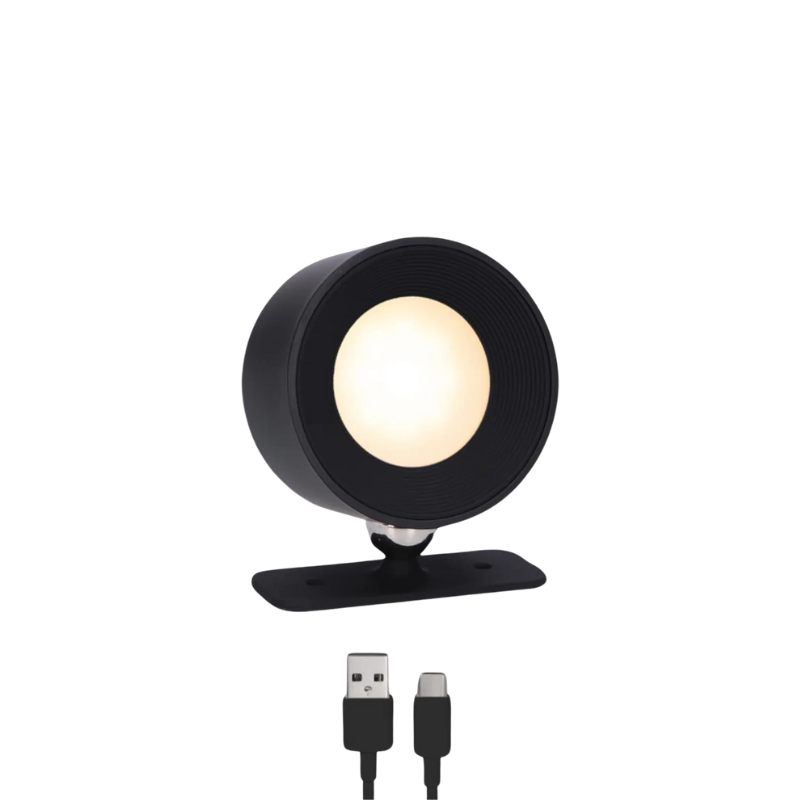 InfiniteGlow | Kabellose Dimmbarer LED-Wandleuchte mit 360° Drehfunktion