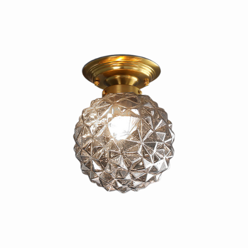 GlobeLux – Moderne Glas-Kugel-Deckenleuchte Rauchgrau