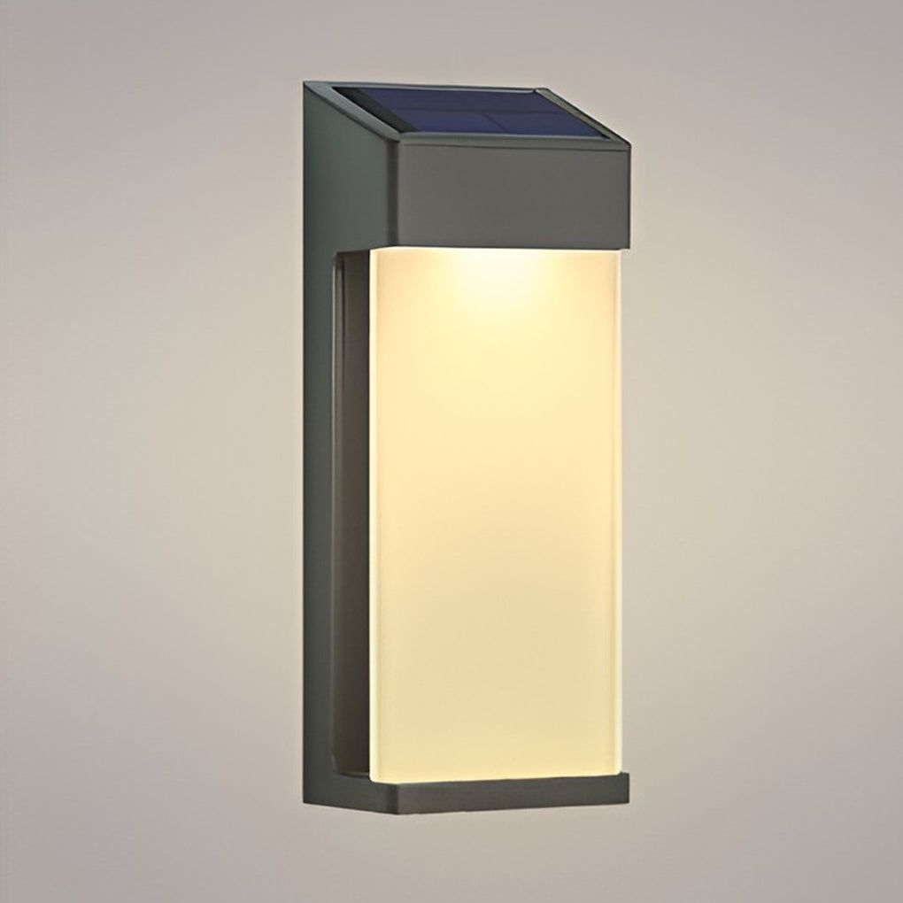 SolarNova LED Solar Wandleuchte Außen – 2er-Set, Schwarz & Wasserdicht
