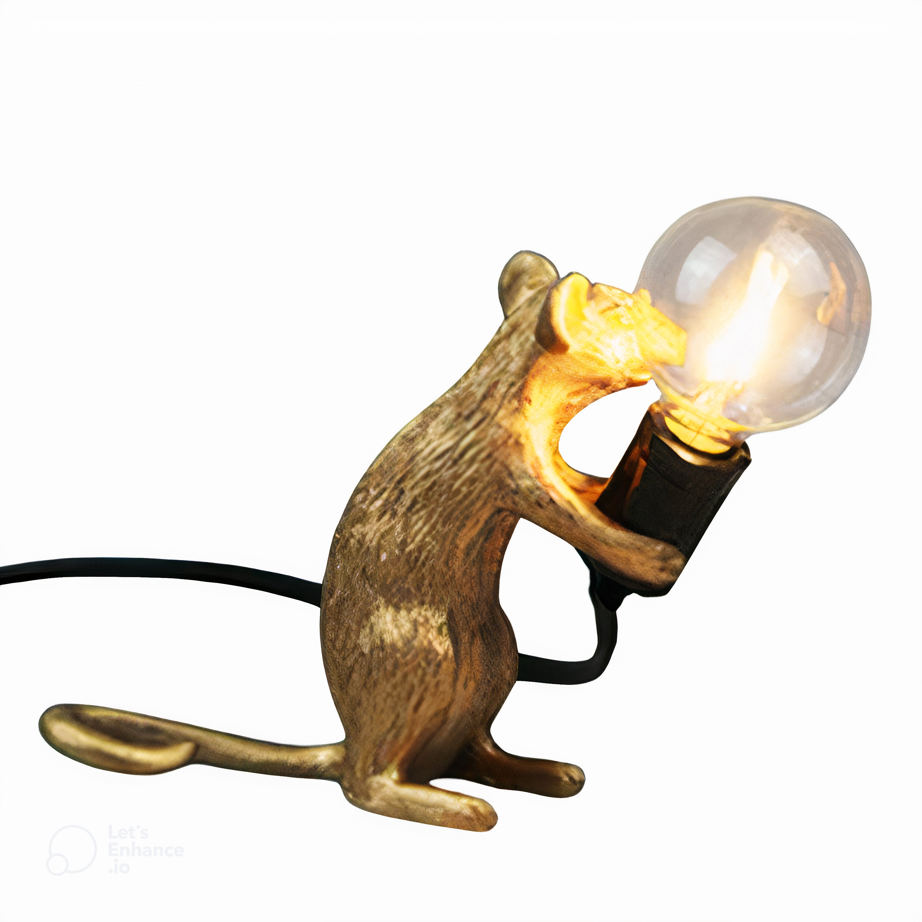 MouseCharm - Verspieltes Art Deco Nachtlicht mit Maus Sockel