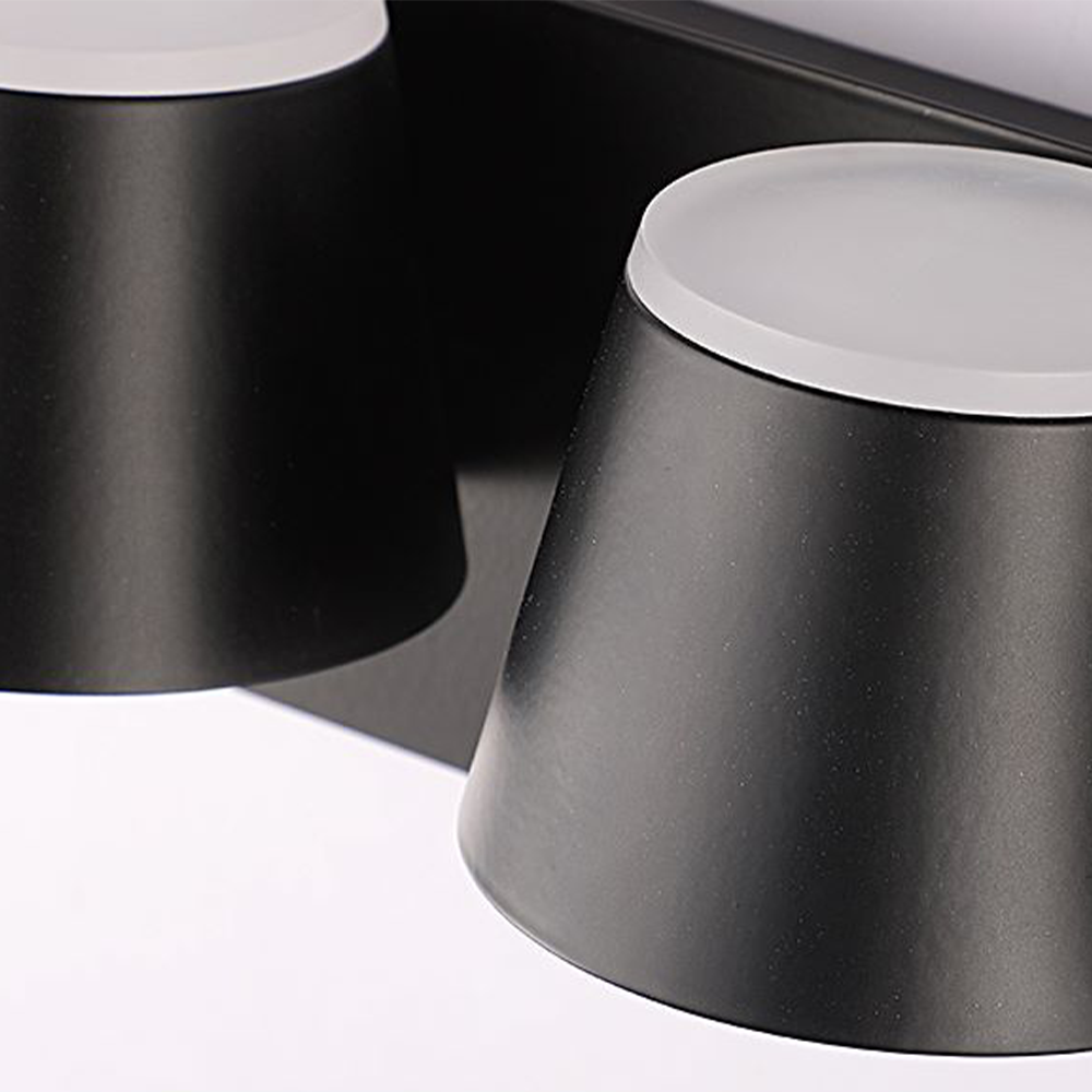 Axelle LED-Wandleuchte - elegante schwarze Wandleuchte für Schlafzimmer oder Bad