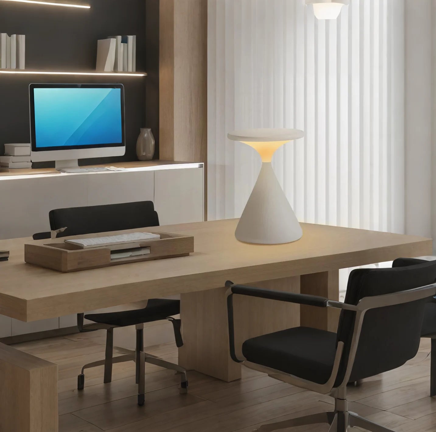 Kabellose Sanduhr Tischlampe – Dimmbar & Touch-Control