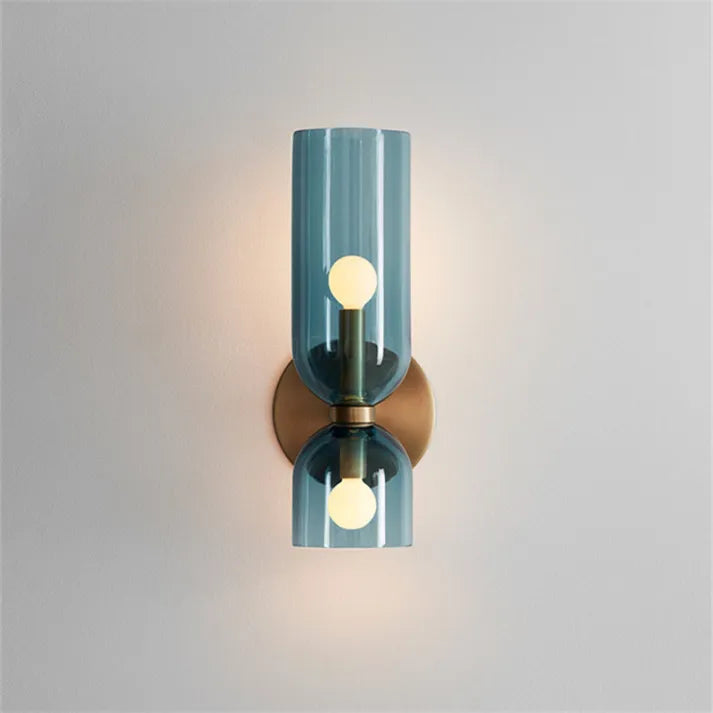 VitraGlow Glas Wandleuchte – Modern, LED, Gold, Für Flur