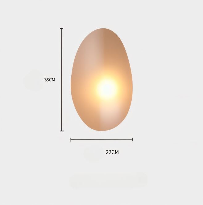 Glanzlicht - Minimalistische LED-Wandleuchte aus Glas