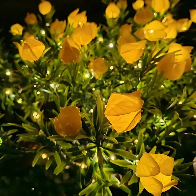 LumoBloom Solar Gartenlichter Blumenoptik bunt für Außenbereich