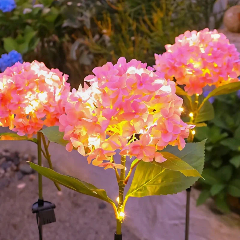 LumoBloom Solar Gartenlichter Blumenoptik bunt für Außenbereich