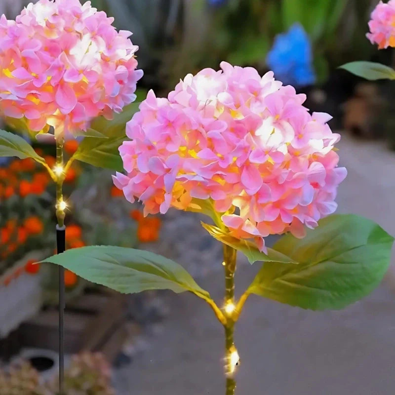 LumoBloom Solar Gartenlichter Blumenoptik bunt für Außenbereich