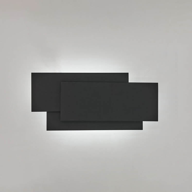StackLight - Industrielle LED-Wandleuchte - Weiß/Schwarz, modernes Design für Schlafzimmer/Wohnzimmer