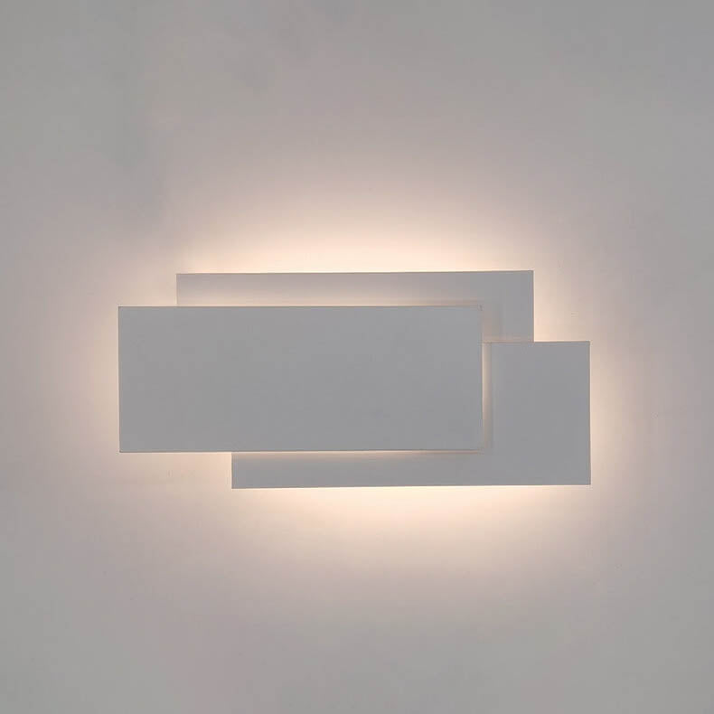 StackLight - Industrielle LED-Wandleuchte - Weiß/Schwarz, modernes Design für Schlafzimmer/Wohnzimmer
