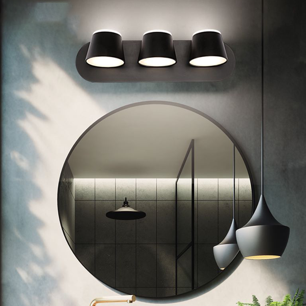 Axelle LED-Wandleuchte - elegante schwarze Wandleuchte für Schlafzimmer oder Bad