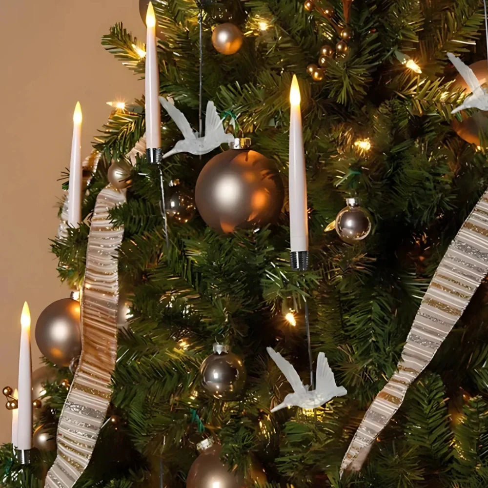 LumoTann LED Weihnachtsbaumkerzen kabellos warmweiß für Innen