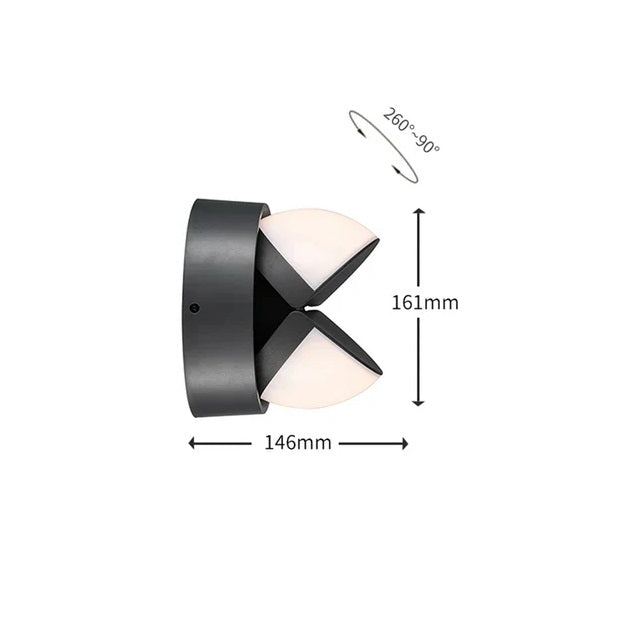 BrightEdge - Stilvolle LED-Wandleuchte für den Außenbereich