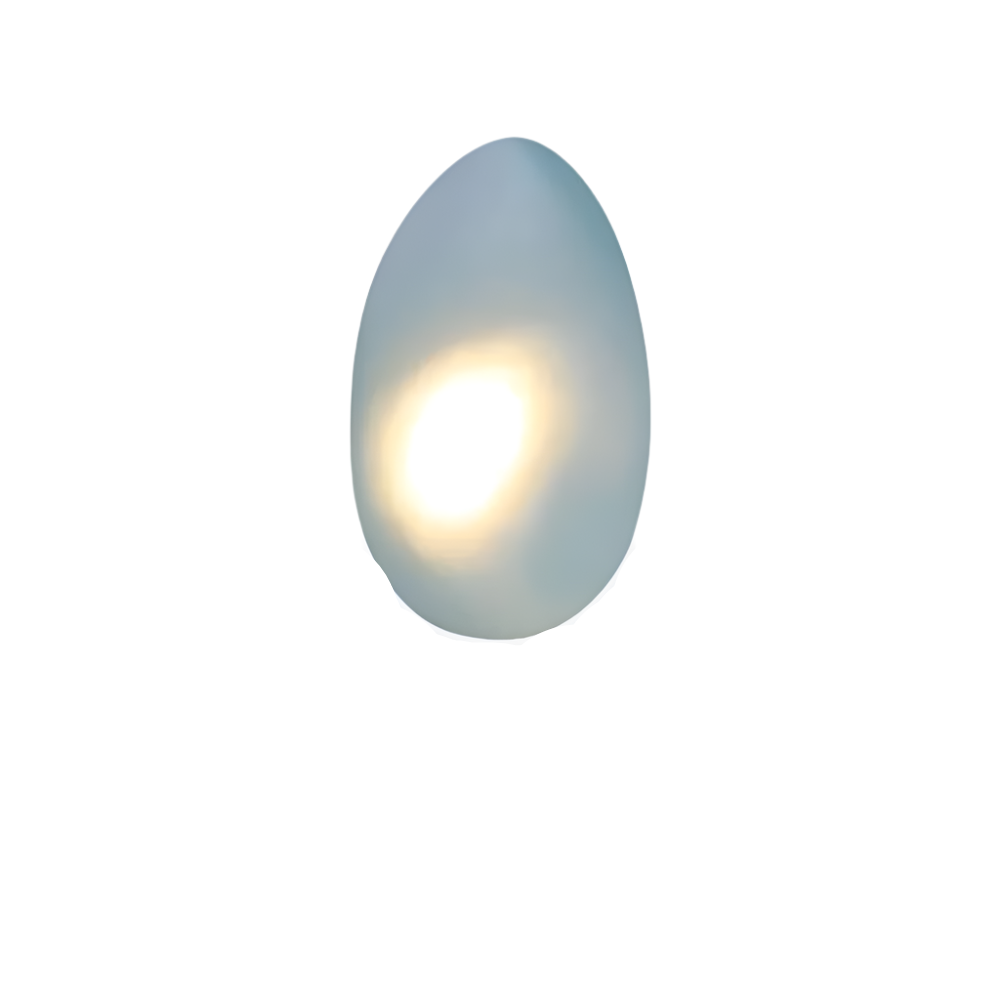 Glanzlicht - Minimalistische LED-Wandleuchte aus Glas