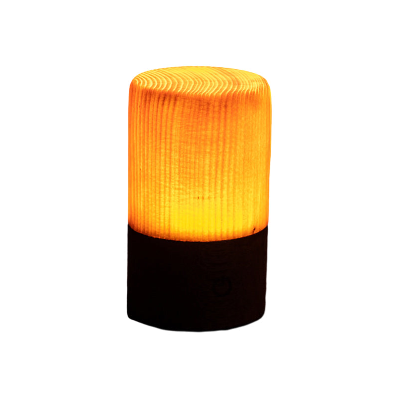 HolzGlow – Moderne LED-Tischlampe mit Akku & Touch, Schlafzimmer