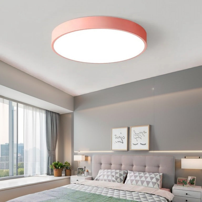LumiCircle LED Deckenlampe Rund Modern Dimmbar Weiß fürs Wohnzimmer