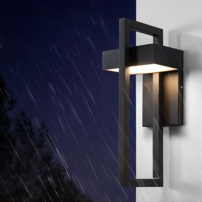 TwilightBeam – Moderne LED Außenwandleuchte aus Edelstahl für Garten & Hauswand