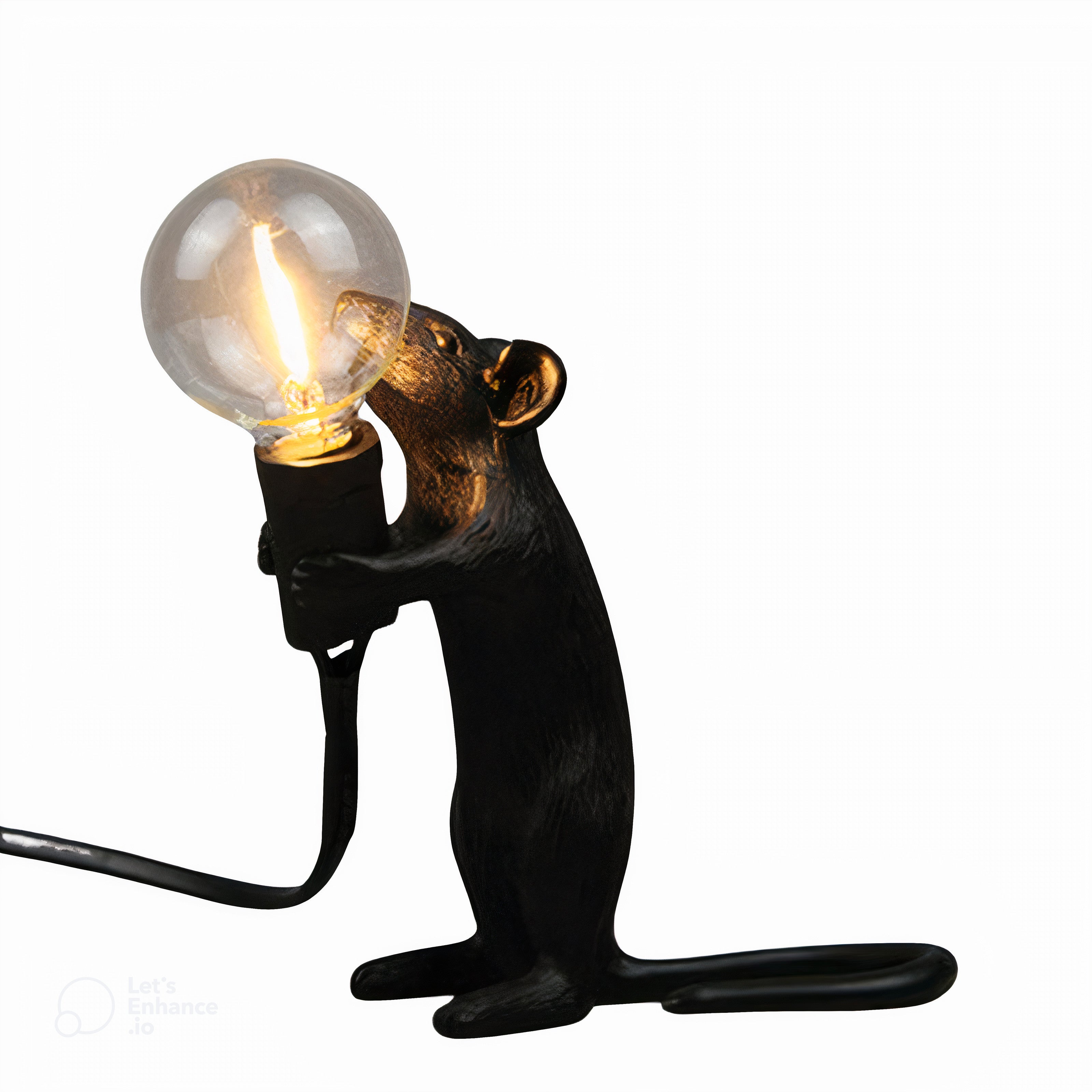 MouseCharm - Verspieltes Art Deco Nachtlicht mit Maus Sockel
