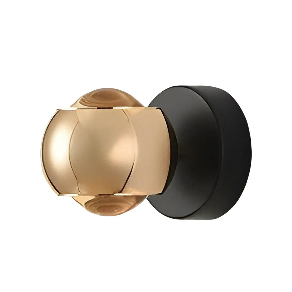 RayVera LED-Wandleuchte – Minimalistisches Design in Schwarz & Gold