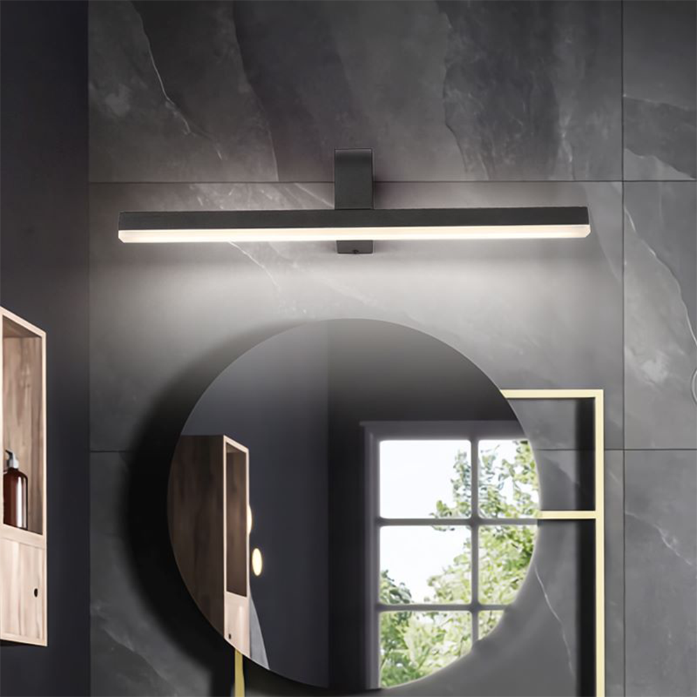 LunaStellar LED-Spiegelwandleuchte - Modernes Design in Schwarz/Weiß