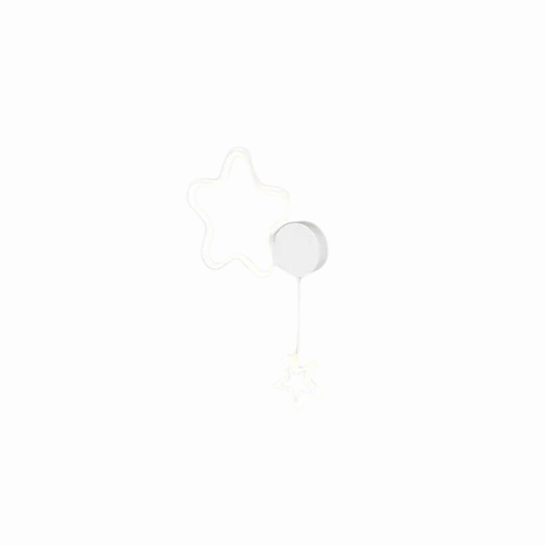StellarGlow - LED-Wandleuchte mit Sternen und Mond - Bezaubernde Beleuchtung für das Schlafzimmer